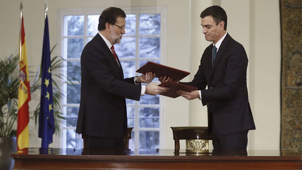 Rajoy y Sánchez firman el pacto de Estado contra el terrorismo yihadista