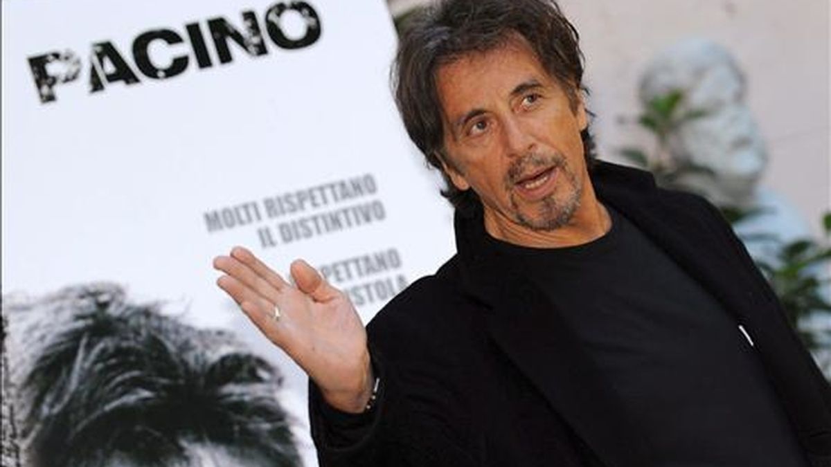 Fotografía de septiembre de 2008 en la que se ve al actor estadounidense Al Pacino, quien encarnará en una película los últimos cinco años de vida del emperador francés Napoleón Bonaparte. EFE/Archivo