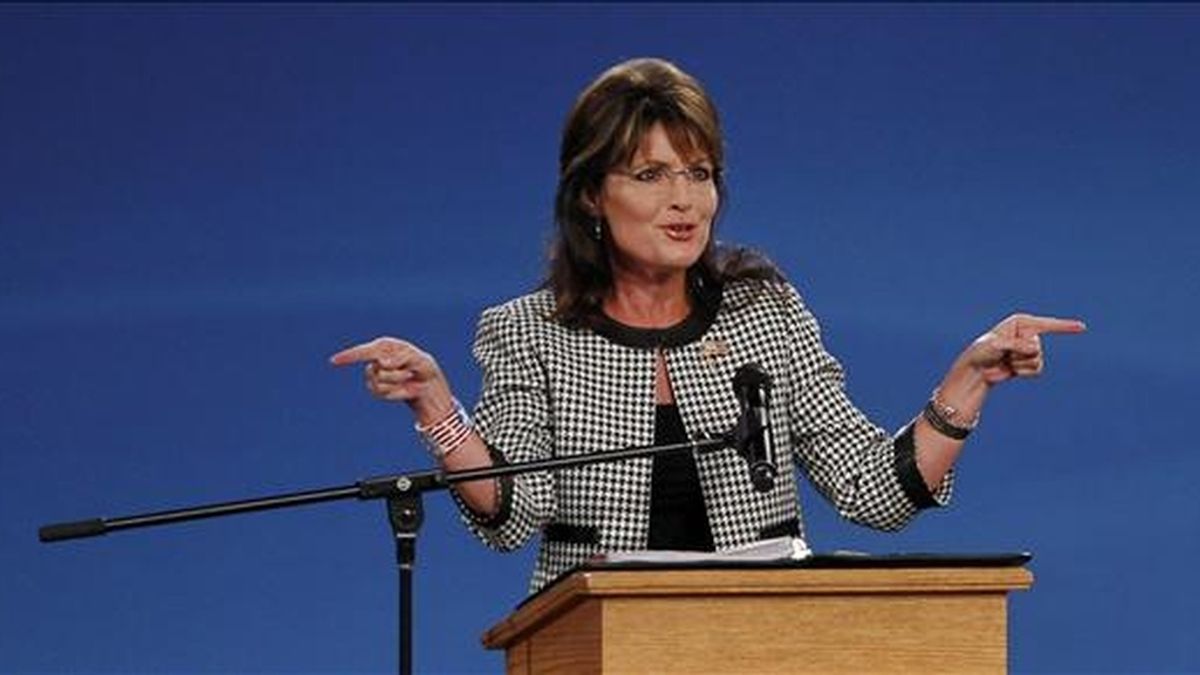 En la imagen, la ex gobernadora de Alaska, Sarah Palin. EFE/Archivo