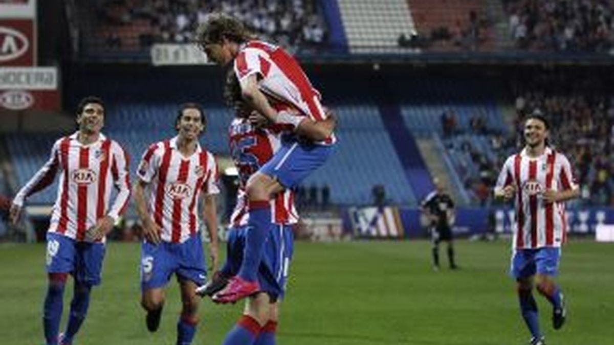 El Atlético festeja un gol. Foto: Gtres