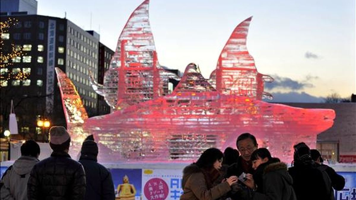 El Festival de hielo de Sapporo, en Japón, ha vuelto a hacer las delicias de miles de personas. Vídeo: ATLAS