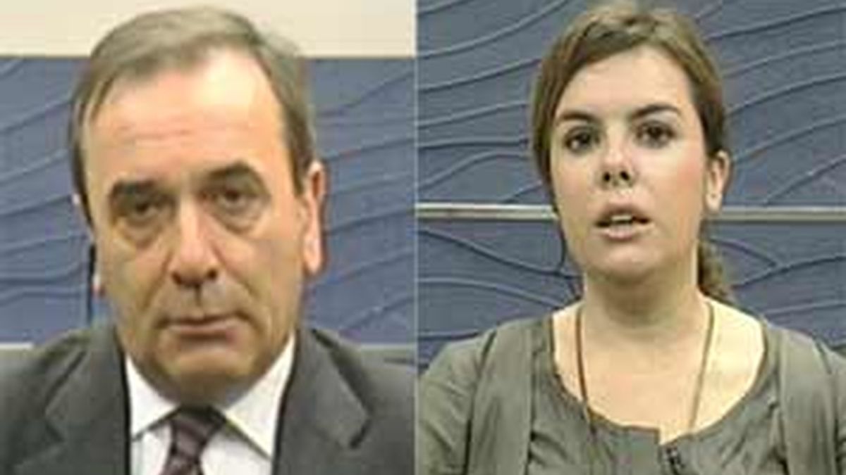 José Antonio Alonso y Soraya Sáenz de Santamaría en La Mirada Crítica José Antonio Alonso y Soraya Sáenz de Santamaría en La Mirada Crítica