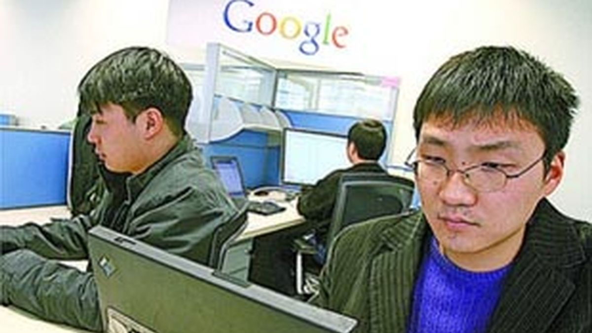 Ingenieros de Google en las oficinas de la compañía en Pekín.