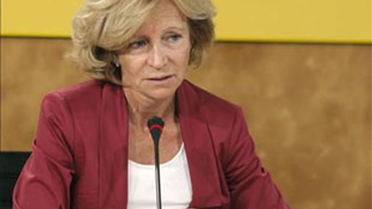 Imagen de archivo de Elena Salgado. Foto: EFE.