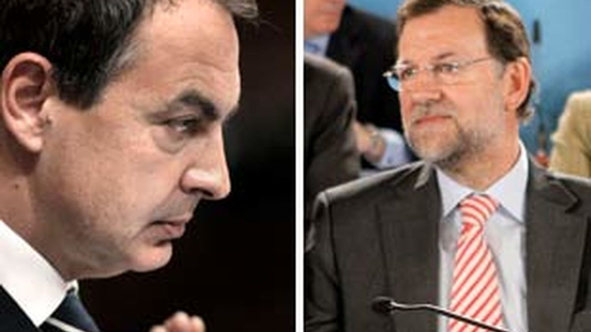 Zapatero y Rajoy se reúnen con sus grupos parlamentarios. Vídeo: ATLAS.