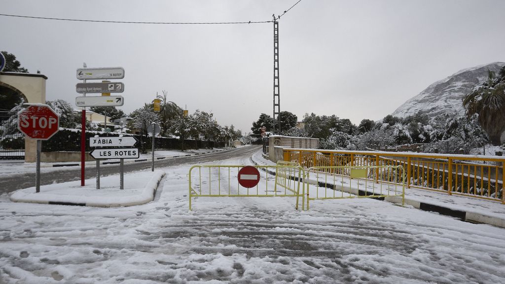 La nieve en España llega a los lugares más inverosímiles