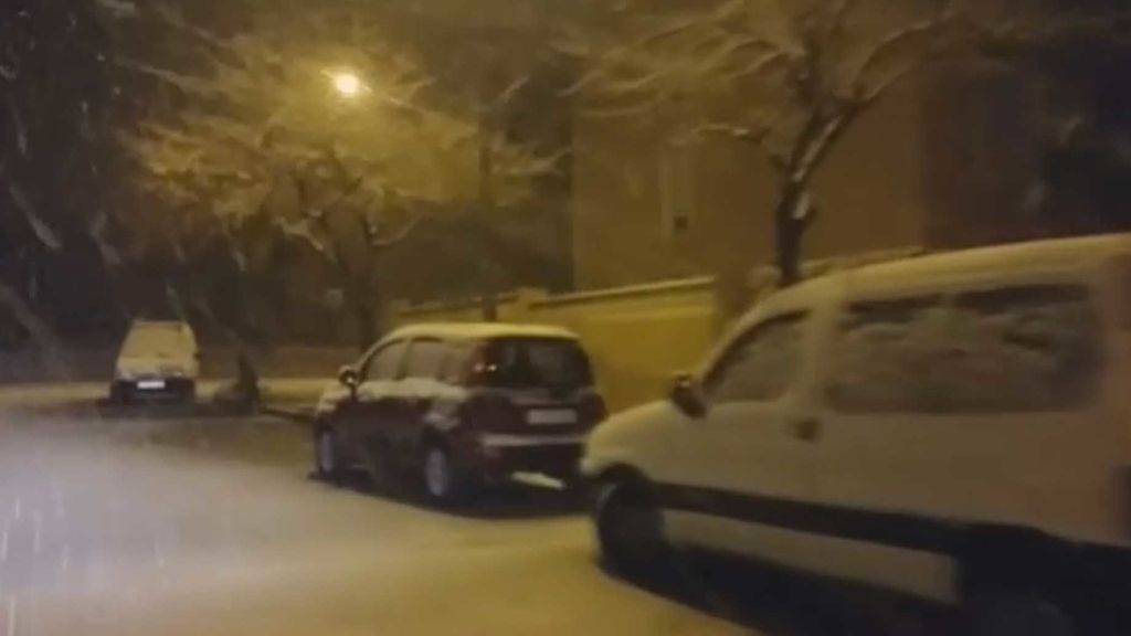 Nieva en Denia por primera vez desde 1983
