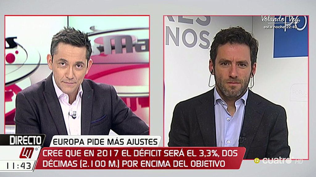 ¿Habrá subida de impuestos? Borja Sémper responde: “Espero que no, confío en que las medidas vayan por otro camino”