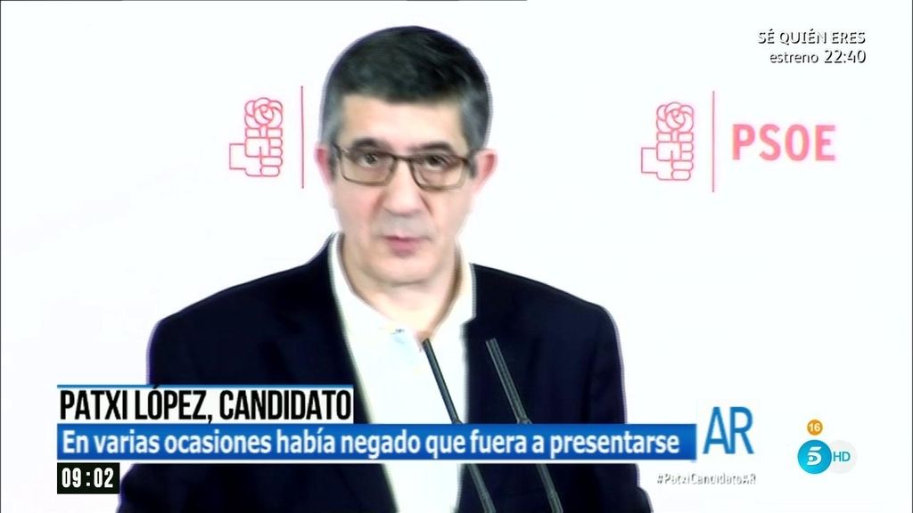 Patxi López presenta candidatura: "Me siento con fuerzas para reconstruir el partido"
