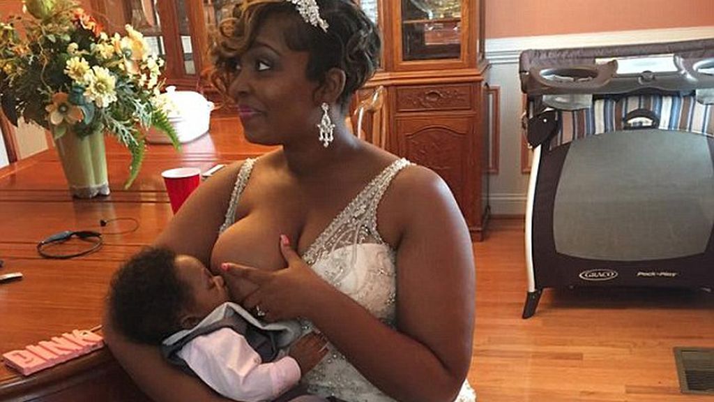 Anecia Wright, la mujer que se casó con un vestido preparado para facilitar la lactancia materna Anecia Wright, la mujer que se casó con un vestido preparado para facilitar la lactancia materna