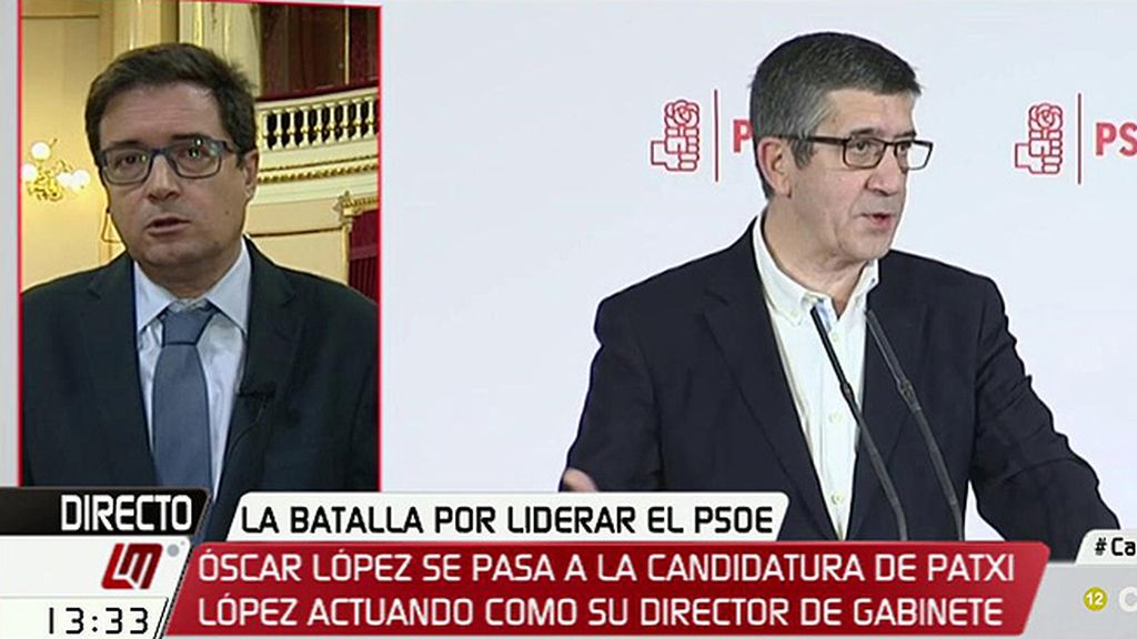 Óscar López: “Yo voy a echar una mano a Patxi porque me parece una buena solución, pero aquí no hay equipos”