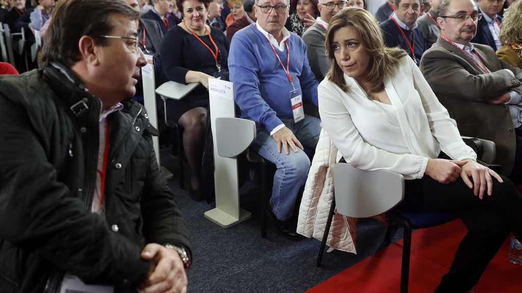 Ximo Puig y Fernández Vara elogian a Susana Díaz como candidata potencial