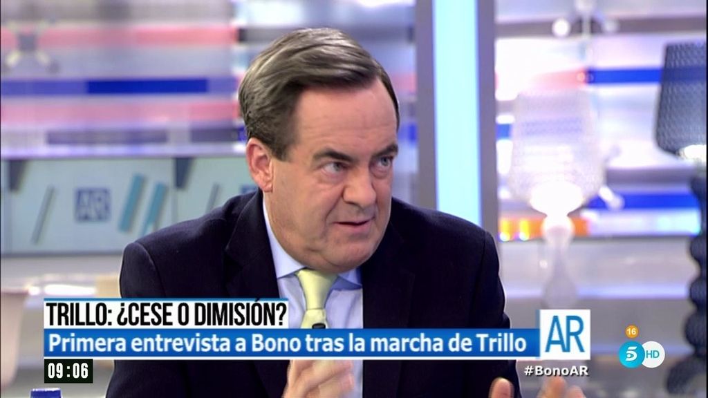 Bono: "Rajoy ha tenido la peor herencia del PP de Aznar en la soberbia"