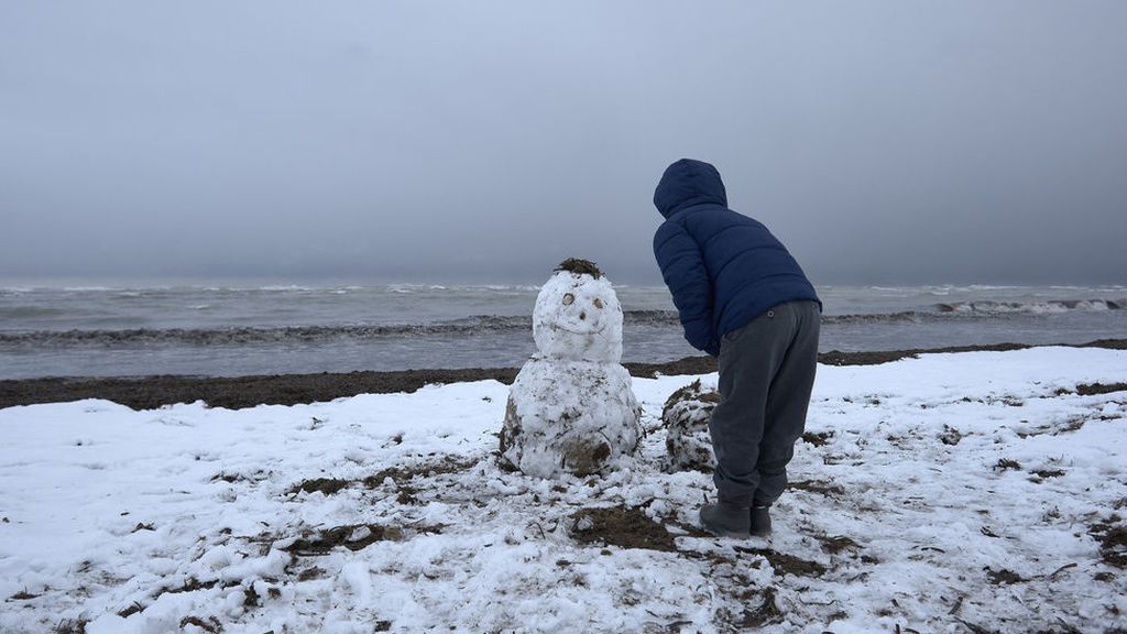 La impresionante e insólita nevada en Denia