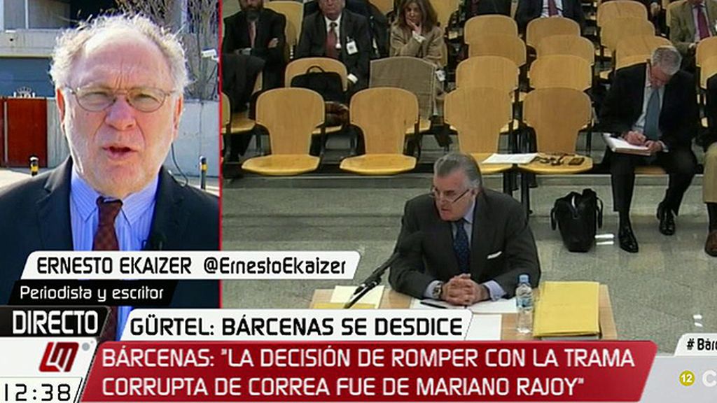 Ekaizer: “Bárcenas ha reconocido que hay una contabilidad B en el PP”