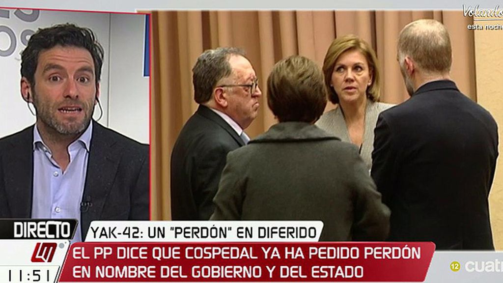 Sémper, del perdón de Cospedal: “Entiendo que no hace estas declaraciones sin el visto bueno del presidente”