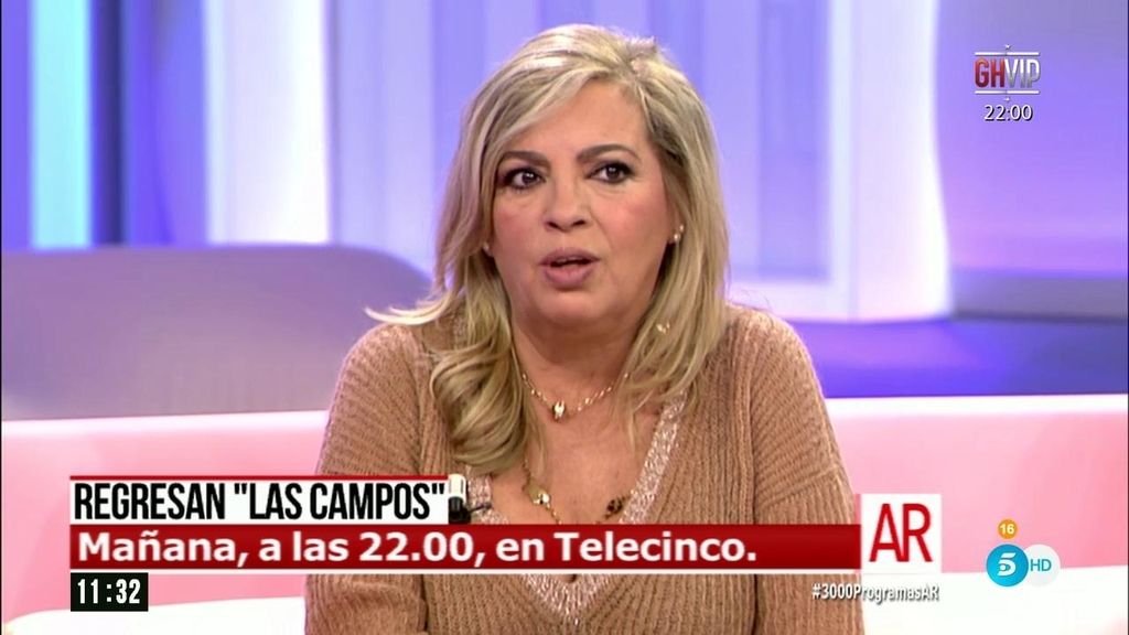 Carmen Borrego: "No me he distanciado de mi madre. Hablamos a diario"