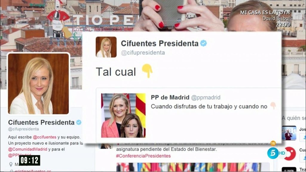 El tuit del PP que encendió la mecha entre Susana Díaz y Cristina Cifuentes