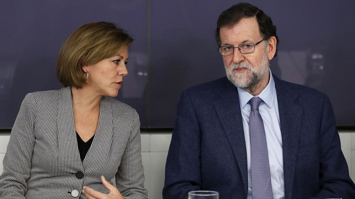 Cospedal y Rajoy evitan hablar de Bárcenas