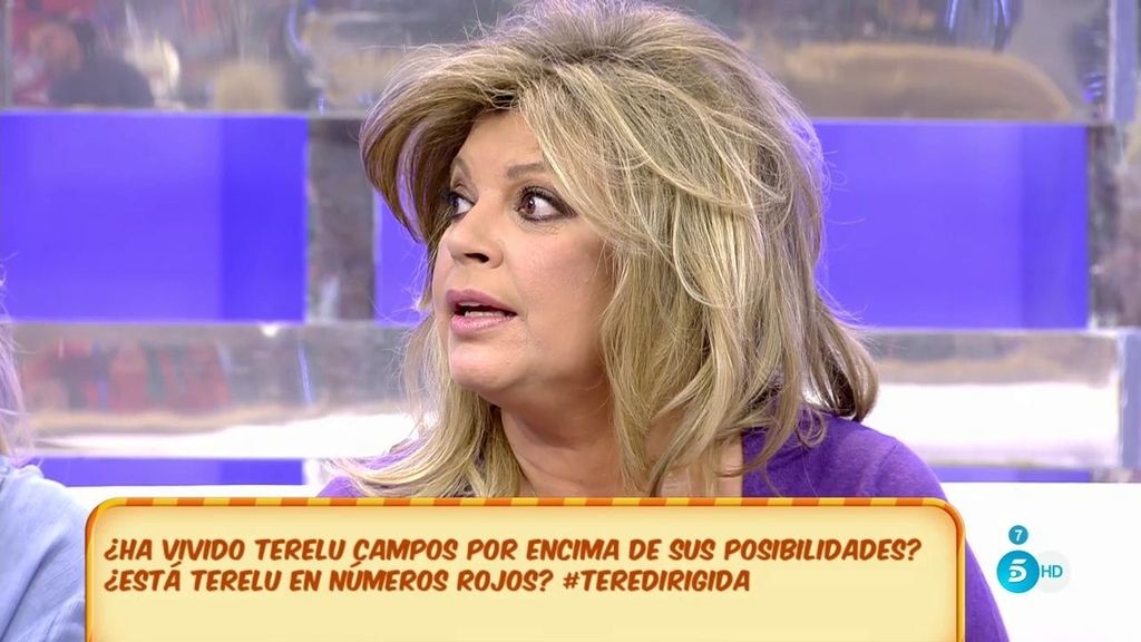 Terelu Campos: “No voy a hablar de mi vida económica porque no me da la gana”