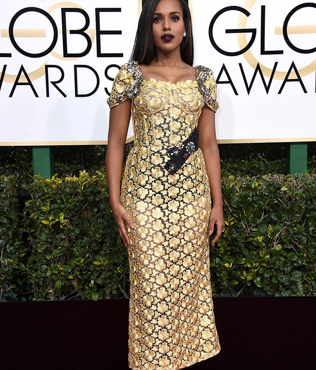 Un mundo de color de rosa en la alfombra roja de los Globos de Oro