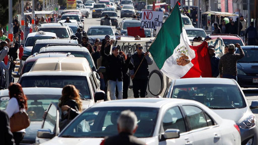 Siguen las protestas en Ciudad de México contra el 'gasolinazo'