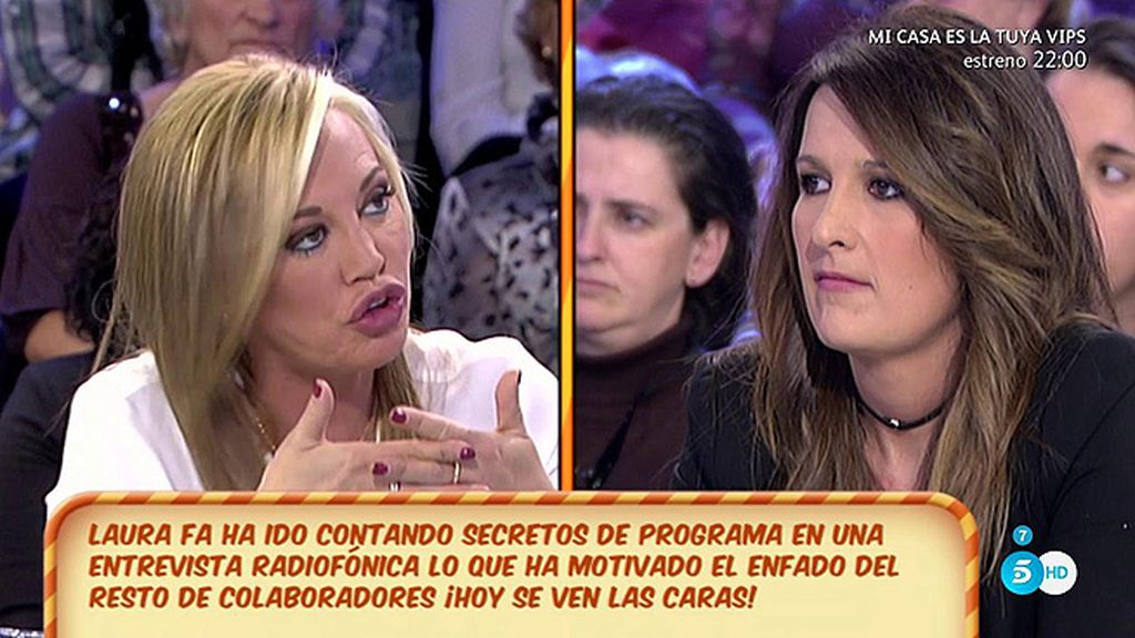 Belén Esteban: “Laura Fa me ha pedido perdón, la he escuchado y ya está”