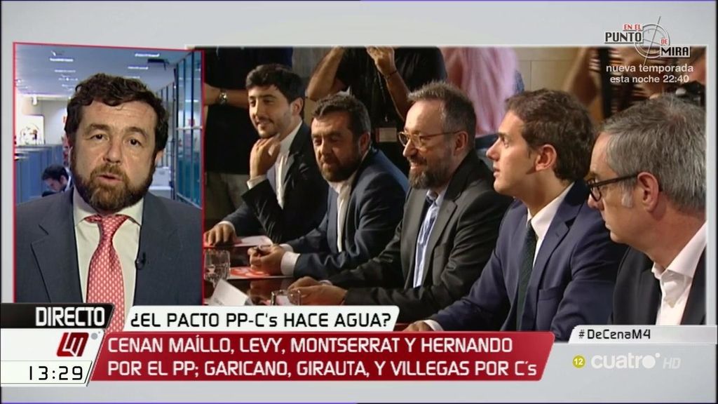 Miguel Gutiérrez, de la cena PP-C's: "Se hablaron muchas cosas, pero no de pactos"