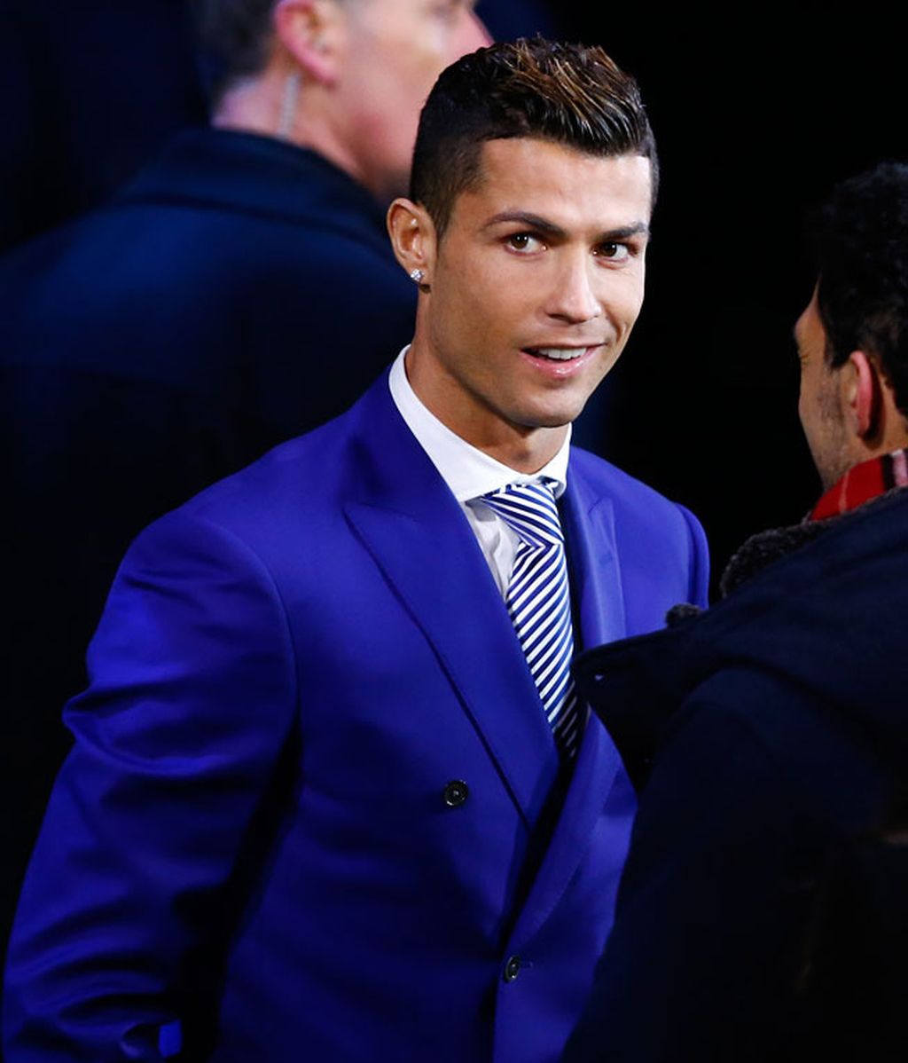 Cristiano hablando con los medios