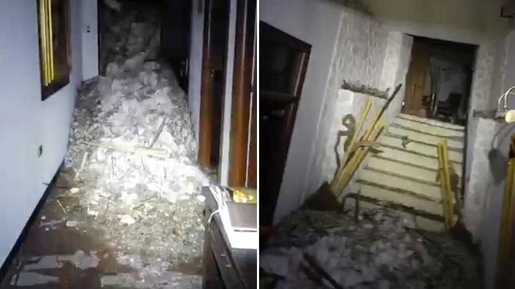 Así ha quedado el hotel sepultado por la nieve en Italia