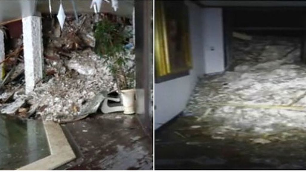 Las desoladoras imágenes del interior del hotel sepultado por el alud en Italia