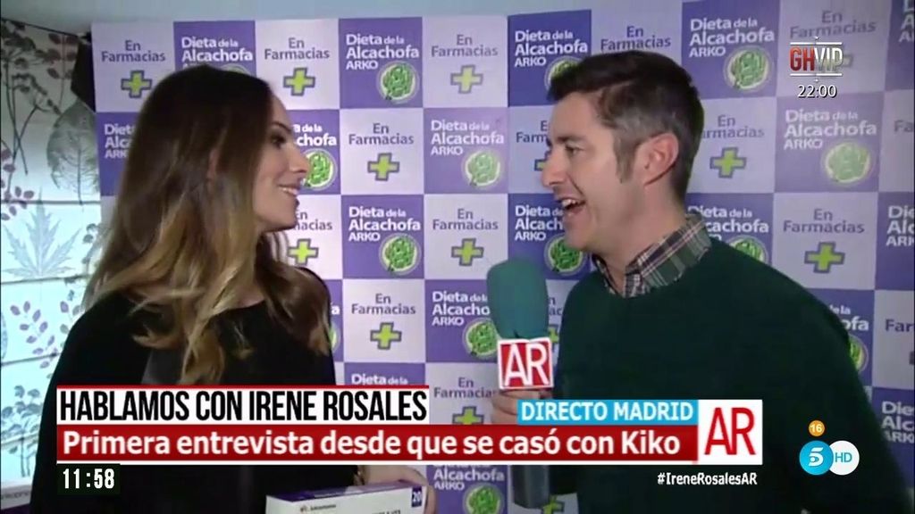 Irene Rosales: "Kiko está muy calmado, pero no es buen amo de casa"