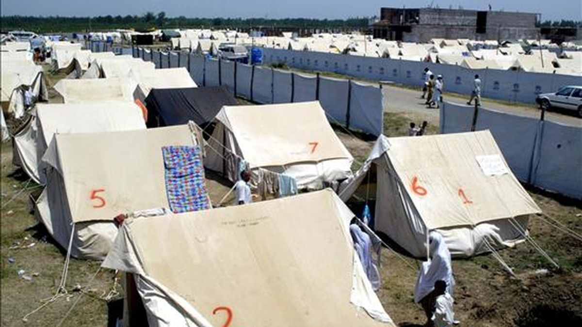 Vista de un campo para desplazados del Alto Comisionado de la ONU para los Refugiados (ACNUR). EFE/Archivo