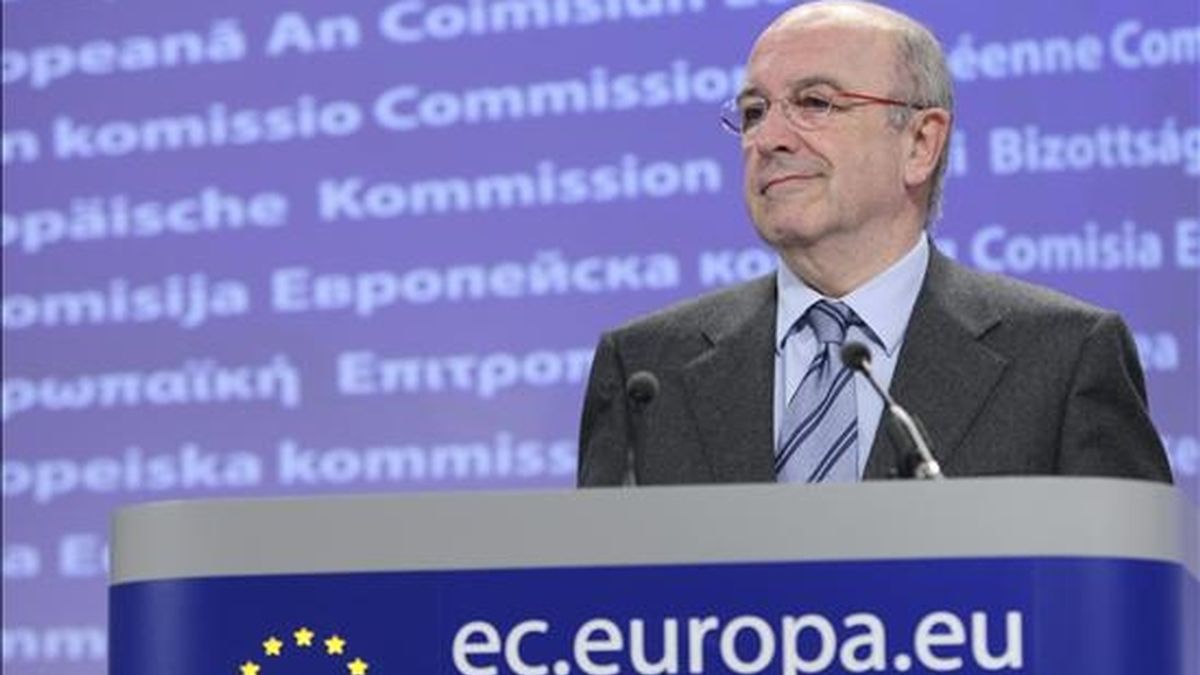 El comisionado europeo de Competencia, Joaquín Almunia. EFE/Archivo
