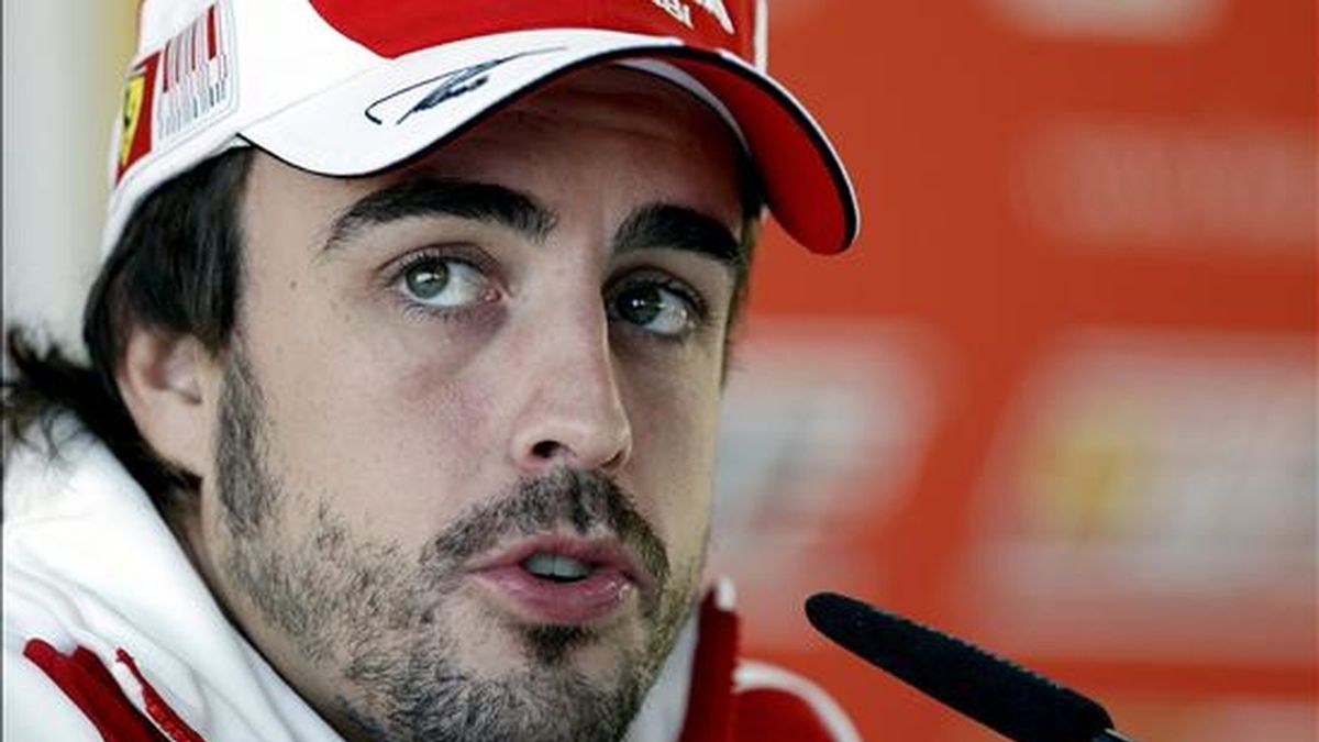 El piloto español de la escudería Ferrari, Fernando Alonso. EFE/Archivo