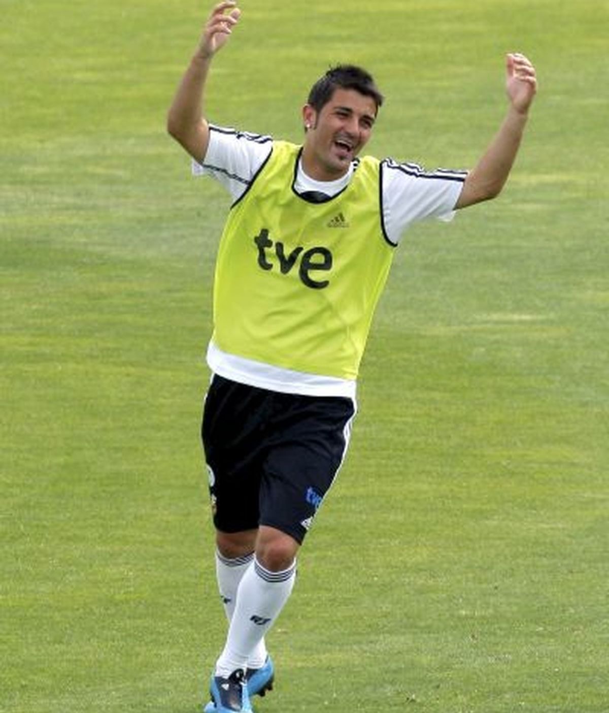 David Villa, máximo goleador de la Eurocopa, es una de las estrellas de esta Selección. FOTO: EFE.