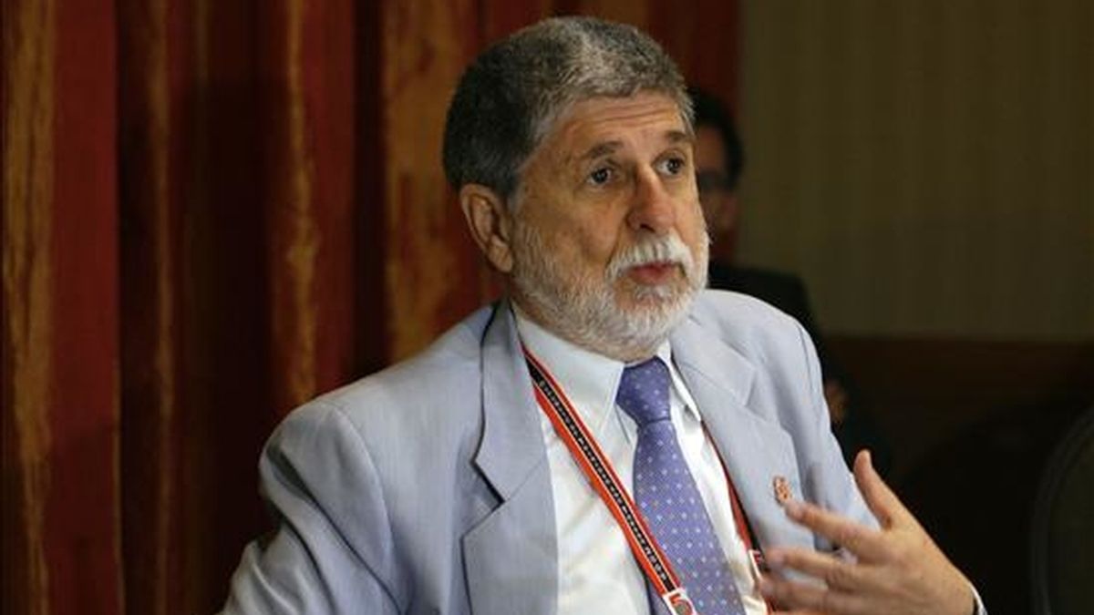 El canciller brasileño, Celso Amorim, aseguró que "la posibilidad de alcanzar los ODM en 2015 peligra seriamente". EFE/Archivo