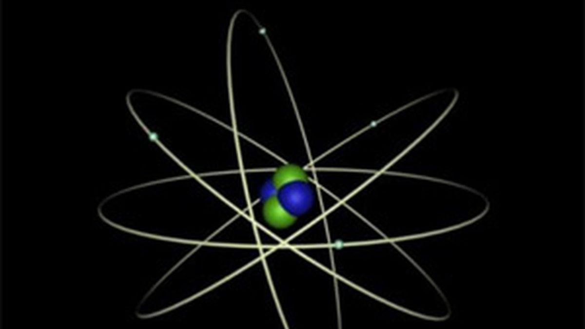 Ilustración de un átomo.