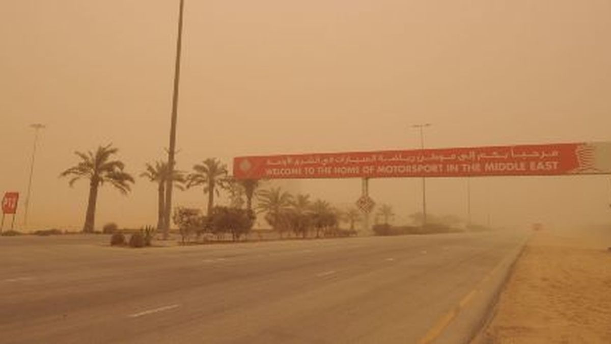 Imagen de la tormena en Bahrein. Foto: EFE