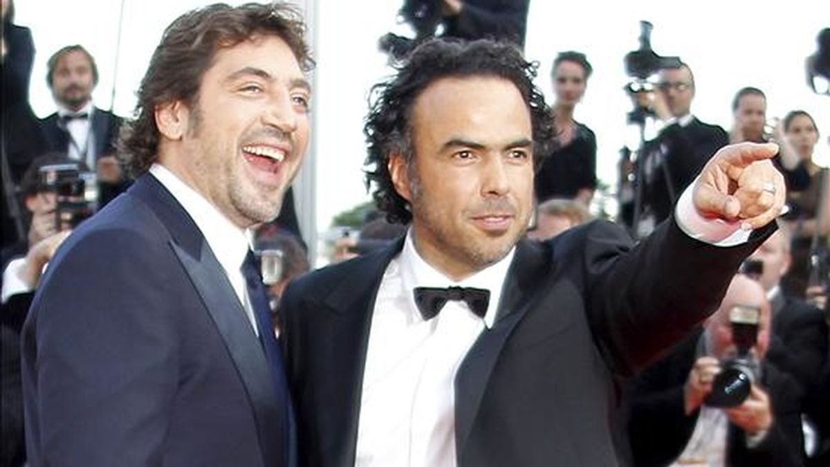 El director mexicano Alejandro González Iñárritu (i) y el actor español Javier Bardem posan sobre la alfombra roja a su llegada a la proyección de la película "Biutiful" durante la 63ª edición del festival de cine de Cannes en Cannes, Francia, en mayo pasado. EFE/Archivo El director mexicano Alejandro González Iñárritu (i) y el actor español Javier Bardem posan sobre la alfombra roja a su llegada a la proyección de la película "Biutiful" durante la 63ª edición del festival de cine de Cannes en Cannes, Francia, en mayo pasado. EFE/Archivo
