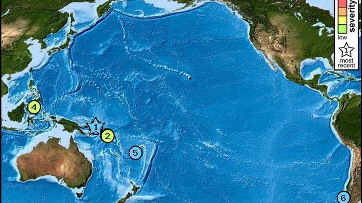 Alerta de tsunami en Papua Nueva Guinea