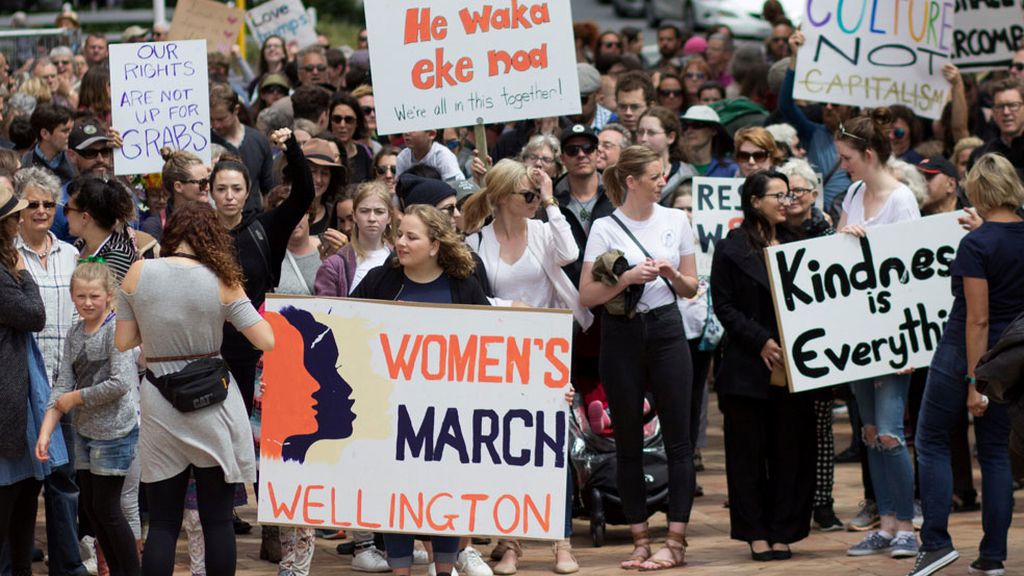 Marcha en Wellington, NuevaZelanda