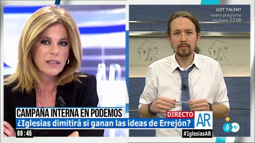 Pablo Iglesias: "Me gustaría que Errejón siguiera teniendo un papel relevante en Podemos"