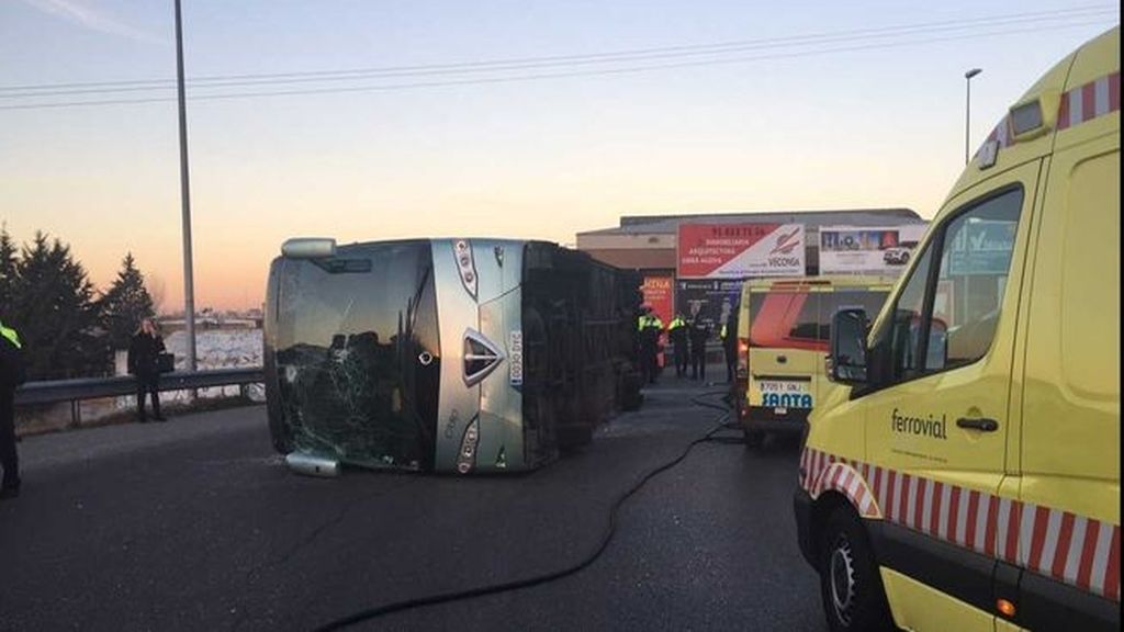 El conductor del autobús escolar accidentado en Madrid da positivo en cocaína