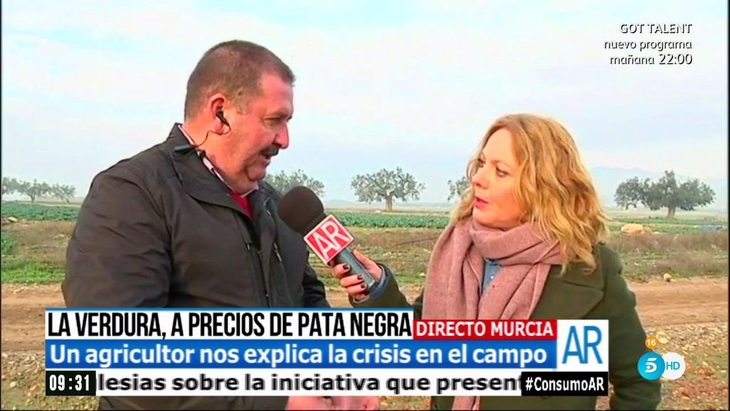 Agricultor: "A nosotros nos repercute poco la subida de precios"