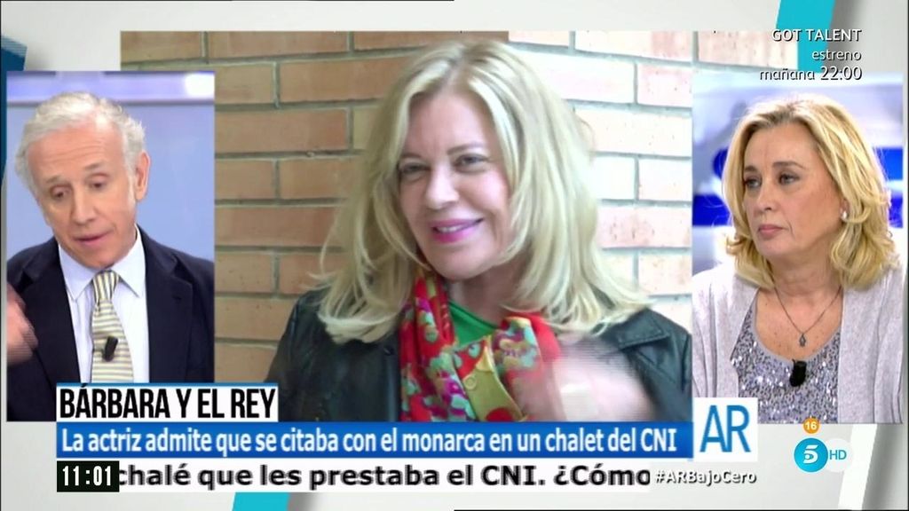 Bárbara Rey admite que se citaba con el monarca en un chalet del CNI