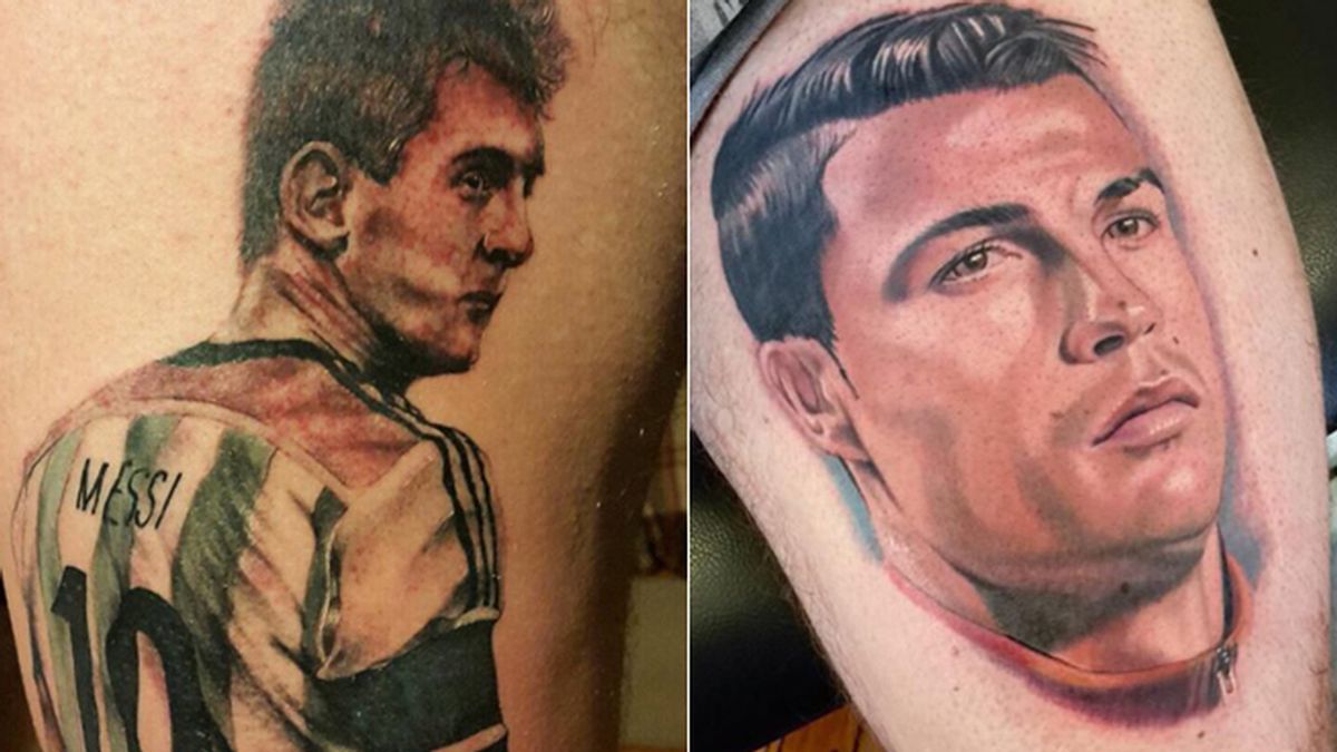 Cristiano Ronaldo,Leo Messi,Tatuajes