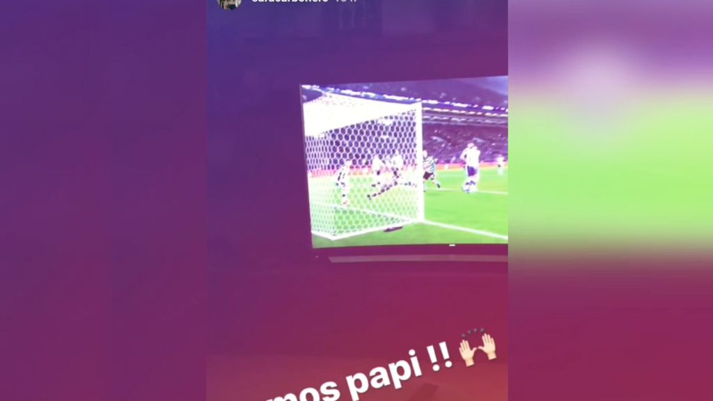 Casillas hace un paradón y el pequeño Martín enloquece: “¡Vamos Papi!”