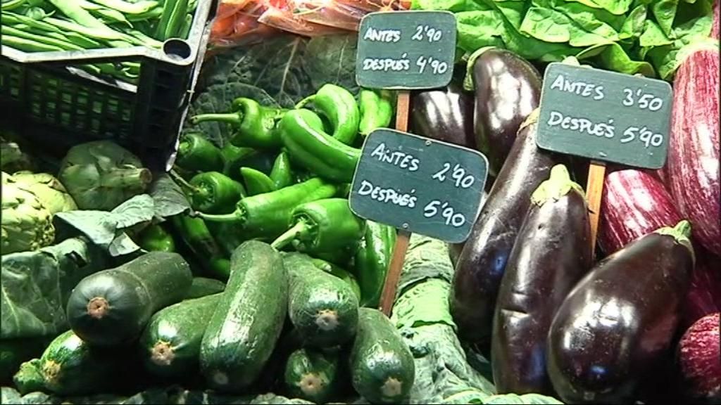 Frutas y verduras a precios desorbitantes: la otra cara del temporal