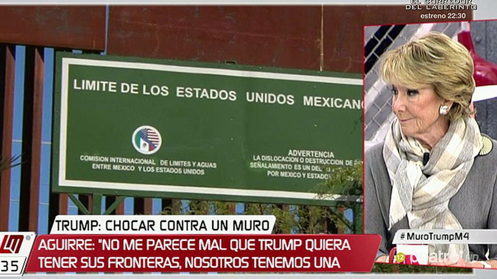 Aguirre: “Me horrorizó el discurso de toma de posesión de Trump, lo podría haber pronunciado Pablo Iglesias”